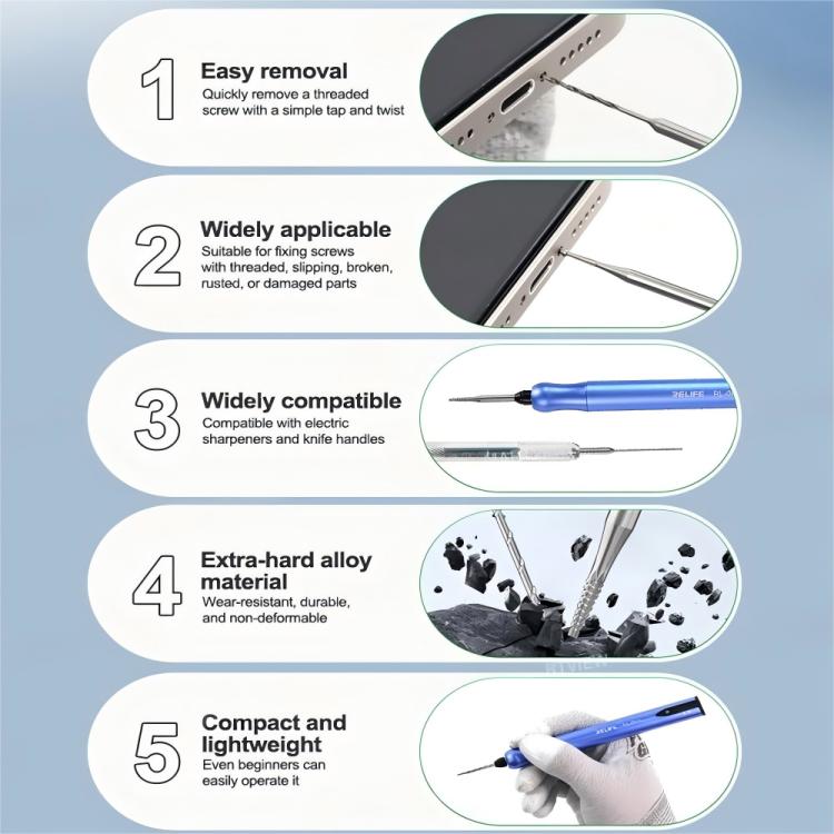 RELIFE TX1 Alloy Sliding Thread Screw Drill Bit Set - Tool Kits by RELIFE | Online Shopping UK | buy2fix