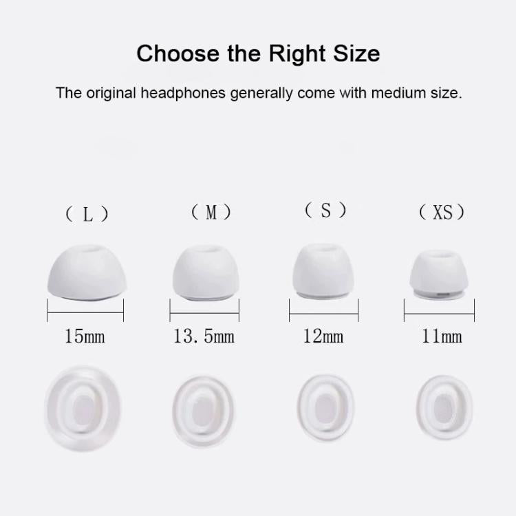 For AirPods Pro 2 / 1 XDCASE 4 Pairs Silicone Earplugs with Pressure Relief Holes L / M / S / XS Size(White) - Anti-dust & Ear Caps by XDCASE | Online Shopping UK | buy2fix