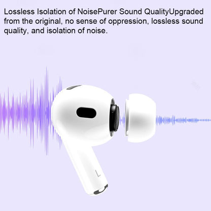 For AirPods Pro 2 / 1 XDCASE 2 Pairs Silicone Earplugs with Pressure Relief Holes L / S Size(White) - Anti-dust & Ear Caps by XDCASE | Online Shopping UK | buy2fix