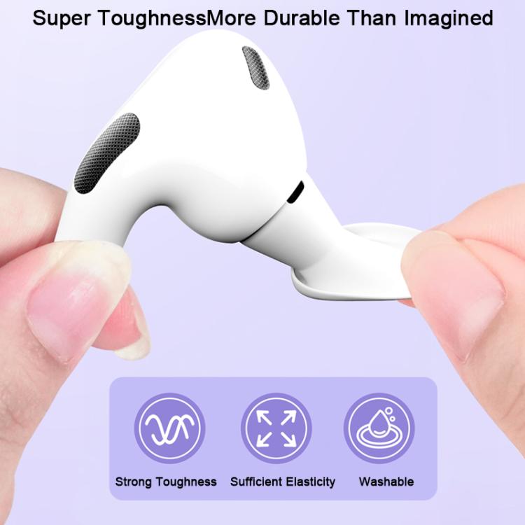 For AirPods Pro 2 / 1 XDCASE 2 Pairs Silicone Earplugs with Pressure Relief Holes L / S Size(White) - Anti-dust & Ear Caps by XDCASE | Online Shopping UK | buy2fix