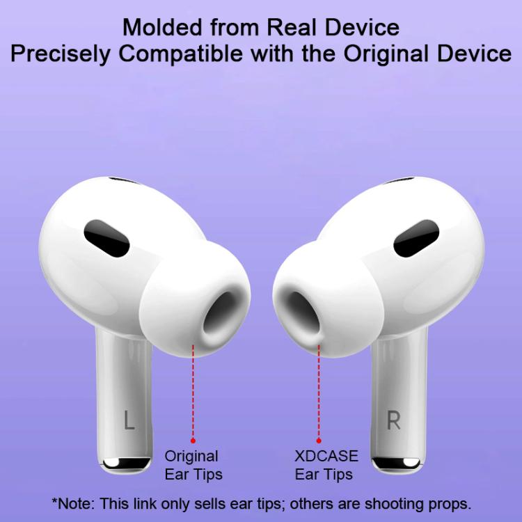 For AirPods Pro 2 / 1 XDCASE 3 Pairs Silicone Earplugs with Pressure Relief Holes L / M / S Size(White) - Anti-dust & Ear Caps by XDCASE | Online Shopping UK | buy2fix