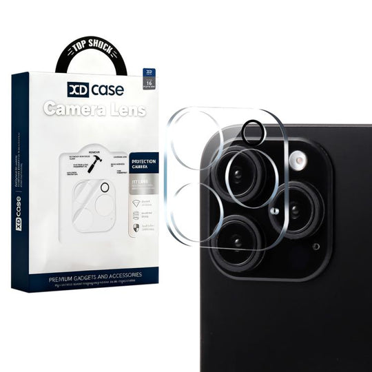 For iPhone 16 Pro / 16 Pro Max XDcase Transparent Integrated Tempered Glass Camera Film