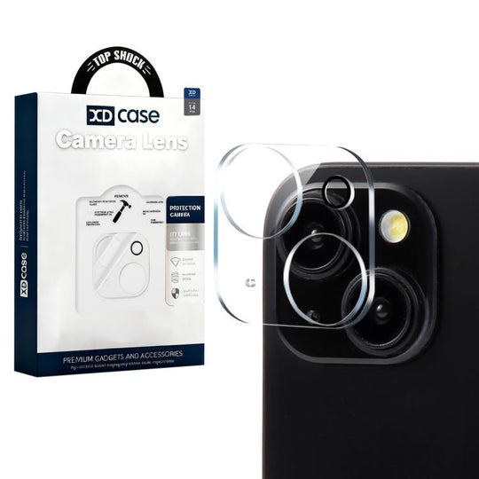 For iPhone 14 / 14 Plus XDcase Transparent Integrated Tempered Glass Camera Film