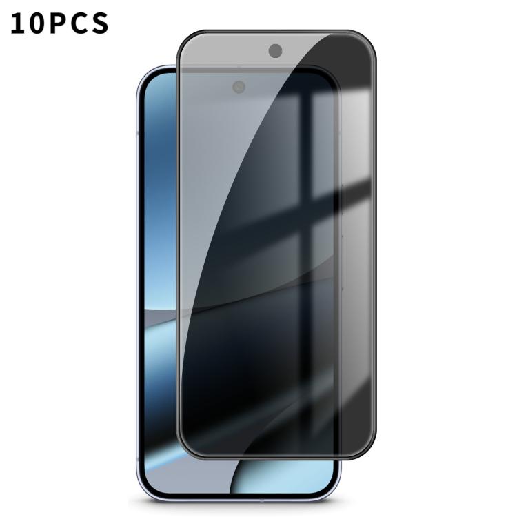 For Google Pixel 10 Pro XL 10pcs Kalebol High-Aluminum Screen-Printed Full-Coverage Black-Border Privacy Tempered Glass Film - Google Tempered Glass by Kalebol | Online Shopping UK | buy2fix