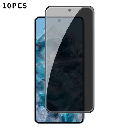 For Google Pixel 8 Pro Kalebol 10pcs High-Aluminum Screen-Printed Full-Coverage Black-Border Privacy Tempered Glass Film - Google Tempered Glass by Kalebol | Online Shopping UK | buy2fix