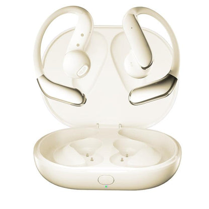 Q102 ENC Noise Reduction Ear-hook Bluetooth 5.4 Wireless Earphones(Khaki) - Bluetooth Earphone by buy2fix | Online Shopping UK | buy2fix