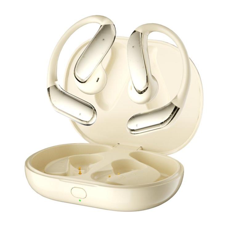 Q102 ENC Noise Reduction Ear-hook Bluetooth 5.4 Wireless Earphones(Khaki) - Bluetooth Earphone by buy2fix | Online Shopping UK | buy2fix