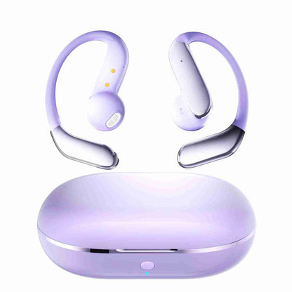 Q102 ENC Noise Reduction Ear-hook Bluetooth 5.4 Wireless Earphones(Purple) - Bluetooth Earphone by buy2fix | Online Shopping UK | buy2fix
