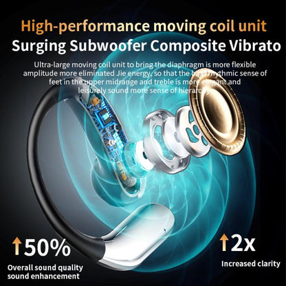 Q102 ENC Noise Reduction Ear-hook Bluetooth 5.4 Wireless Earphones(Khaki) - Bluetooth Earphone by buy2fix | Online Shopping UK | buy2fix