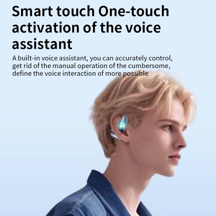 Q102 ENC Noise Reduction Ear-hook Bluetooth 5.4 Wireless Earphones(Khaki) - Bluetooth Earphone by buy2fix | Online Shopping UK | buy2fix