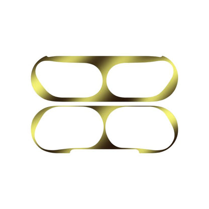 For Apple AirPods Pro 3 Wireless Earphone Protective Case Metal Sticker(Gold) - Protective Sticker by buy2fix | Online Shopping UK | buy2fix