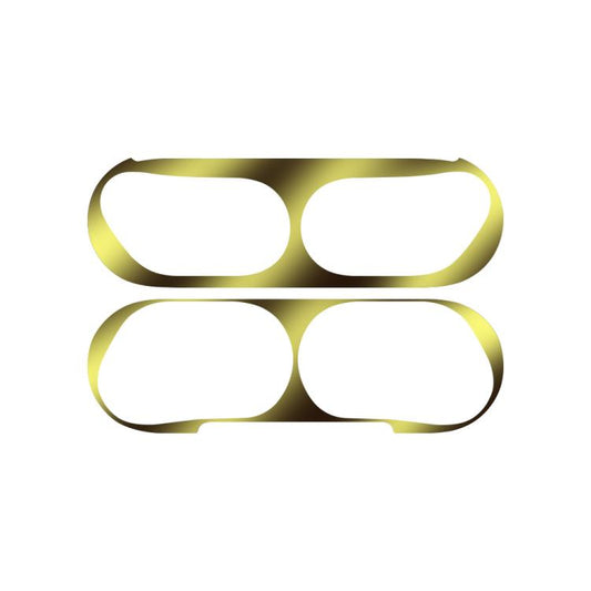 For Apple AirPods Pro 3 Wireless Earphone Protective Case Metal Sticker(Gold) - Protective Sticker by buy2fix | Online Shopping UK | buy2fix