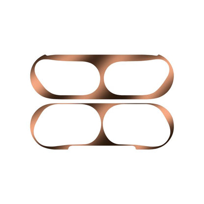 For Apple AirPods Pro 3 Wireless Earphone Protective Case Metal Sticker(Rose Gold) - Protective Sticker by buy2fix | Online Shopping UK | buy2fix