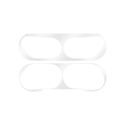For Apple AirPods Pro 3 Wireless Earphone Protective Case Metal Sticker(White) - Protective Sticker by buy2fix | Online Shopping UK | buy2fix