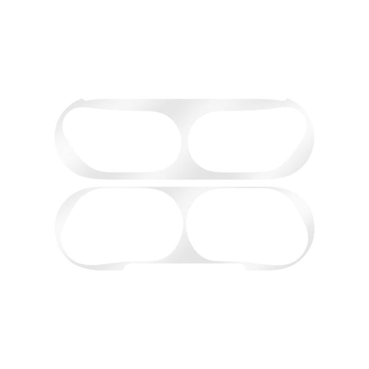For Apple AirPods Pro 3 Wireless Earphone Protective Case Metal Sticker(White) - Protective Sticker by buy2fix | Online Shopping UK | buy2fix