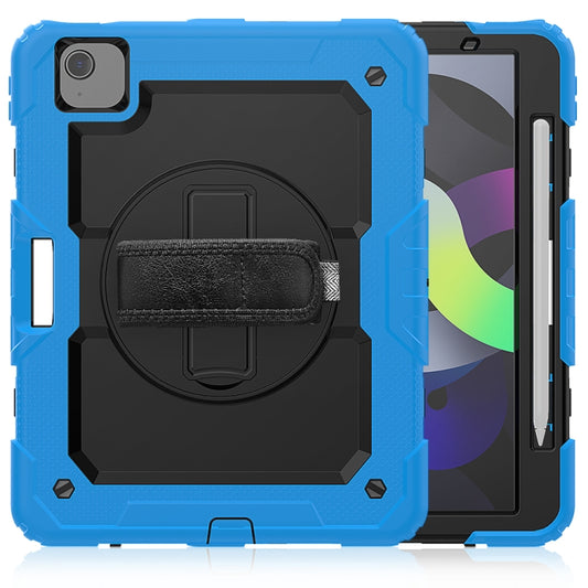 Shockproof Colorful Silicone + PC Protective Case with Holder & Shoulder Strap & Hand Strap & Pen Slot For iPad Air 2022 / 2020 10.9 (Light Blue) - iPad Air (2022) / (2020) 10.9 Cases by buy2fix | Online Shopping UK | buy2fix