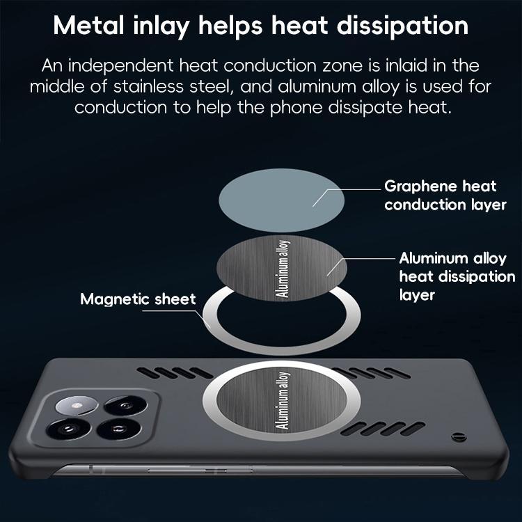 For Xiaomi 17 All-inclusive Lens Frameless Graphene Cooling Phone Case(Orange) - 17 Cases by buy2fix | Online Shopping UK | buy2fix