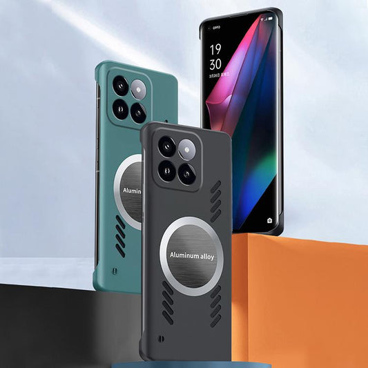 For Xiaomi 17 All-inclusive Lens Frameless Graphene Cooling Phone Case(Black) - 17 Cases by buy2fix | Online Shopping UK | buy2fix