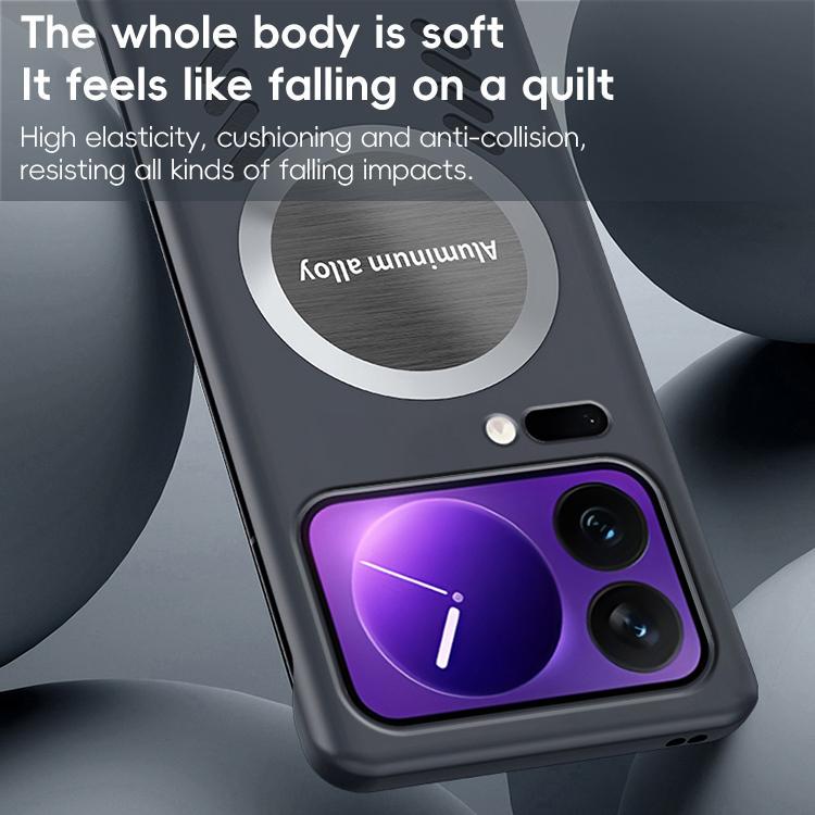 For Xiaomi 17 Pro All-inclusive Lens Frameless Graphene Cooling Phone Case(Orange) - 17 Pro Cases by buy2fix | Online Shopping UK | buy2fix