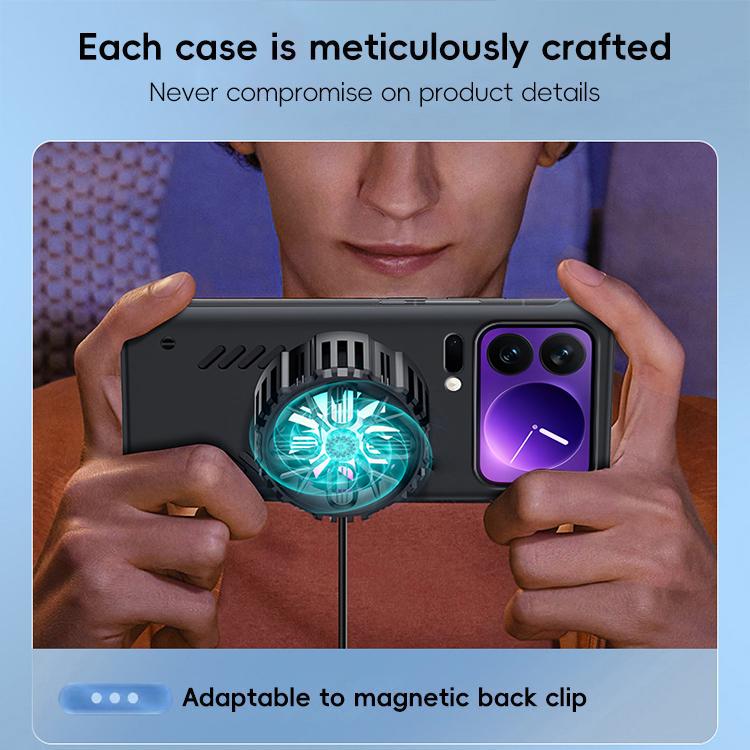 For Xiaomi 17 Pro Max All-inclusive Lens Frameless Graphene Cooling Phone Case(Navy Blue) - 17 Pro Max Cases by buy2fix | Online Shopping UK | buy2fix