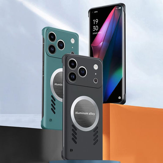 For iPhone 17 Pro All-inclusive Lens Frameless Graphene Cooling Phone Case(Black) - iPhone 17 Pro Cases by buy2fix | Online Shopping UK | buy2fix