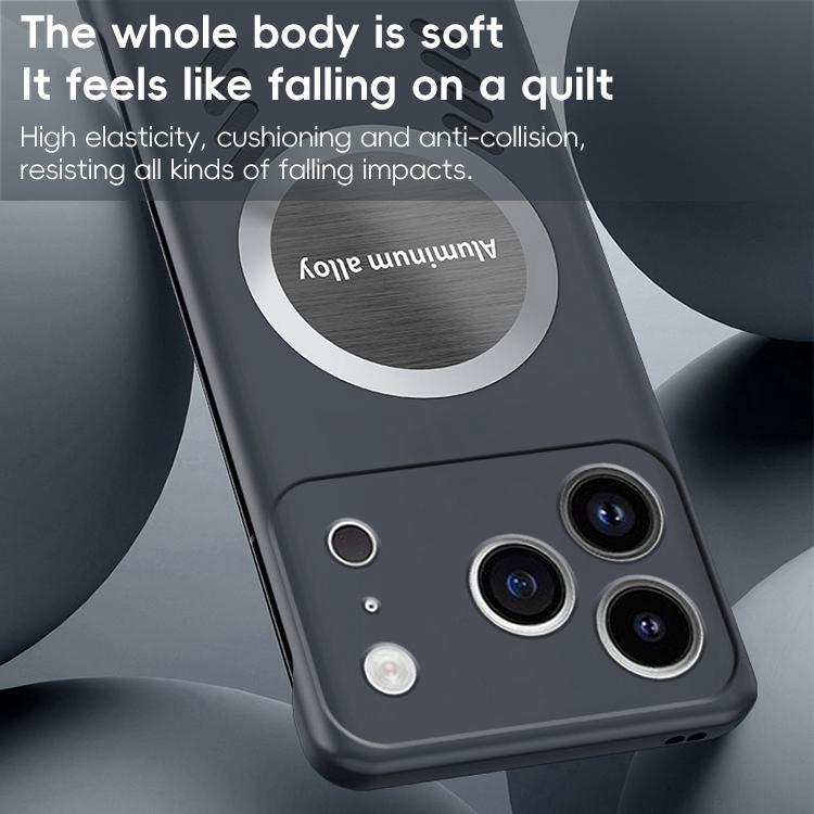 For iPhone 17 Pro All-inclusive Lens Frameless Graphene Cooling Phone Case(Black) - iPhone 17 Pro Cases by buy2fix | Online Shopping UK | buy2fix