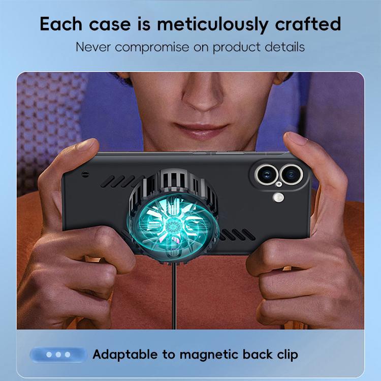 For iPhone 17 All-inclusive Lens Frameless Graphene Cooling Phone Case(Navy Blue) - iPhone 17 Cases by buy2fix | Online Shopping UK | buy2fix