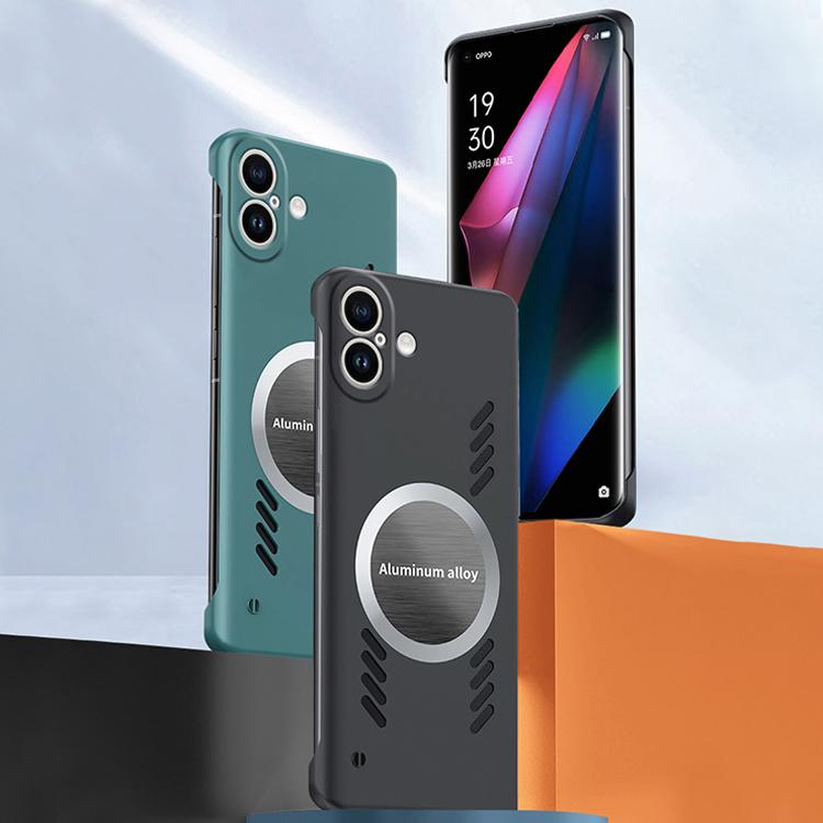 For iPhone 17 All-inclusive Lens Frameless Graphene Cooling Phone Case(Orange) - iPhone 17 Cases by buy2fix | Online Shopping UK | buy2fix