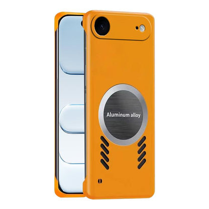 For iPhone Air All-inclusive Lens Frameless Graphene Cooling Phone Case(Orange) - iPhone Air Cases by buy2fix | Online Shopping UK | buy2fix