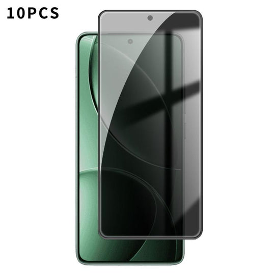 For Redmi K80 Pro 10pcs Kalebol High-Aluminum Screen-Printed Full-Coverage Black-Border Privacy Tempered Glass Film