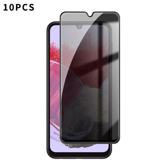 For Galaxy M34 5G 10pcs Kalebol High-Aluminum Screen-Printed Full-Coverage Black-Border Privacy Tempered Glass Film