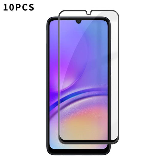 For Galaxy A05 10pcs Kalebol High-Aluminum Screen-Printed Full-Coverage Anti-Fingerprint Black-Bordered HD Tempered Glass Film