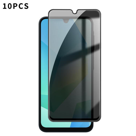 For Galaxy A16 4G / 5G 10pcs Kalebol High-Aluminum Screen-Printed Full-Coverage Black-Border Privacy Tempered Glass Film