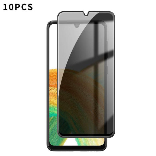 For Galaxy A33 5G 10pcs Kalebol High-Aluminum Screen-Printed Full-Coverage Black-Border Privacy Tempered Glass Film