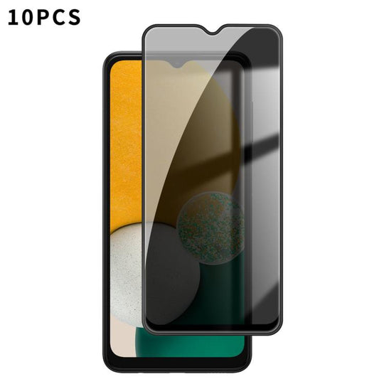 For Galaxy A13 5G 10pcs Kalebol High-Aluminum Screen-Printed Full-Coverage Black-Border Privacy Tempered Glass Film