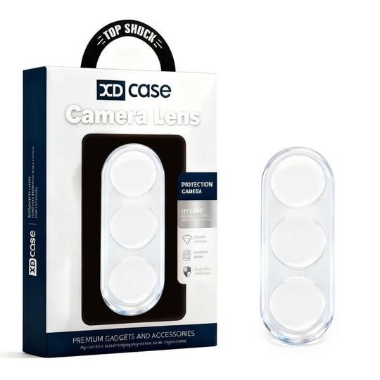 For Samsung Galaxy S25+ 5G XDcase Transparent Integrated Tempered Glass Camera Film