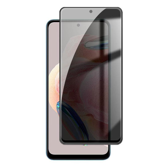 For Redmi Note 12 Pro 4G Global Kalebol High-Aluminum Screen-Printed Full-Coverage Black-Border Privacy Tempered Glass Film