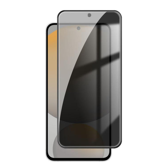 For Samsung Galaxy S24 FE 5G Kalebol High-Aluminum Screen-Printed Full-Coverage Black-Border Privacy Tempered Glass Film