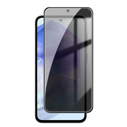 For Galaxy A55 5G Kalebol High-Aluminum Screen-Printed Full-Coverage Black-Border Privacy Tempered Glass Film
