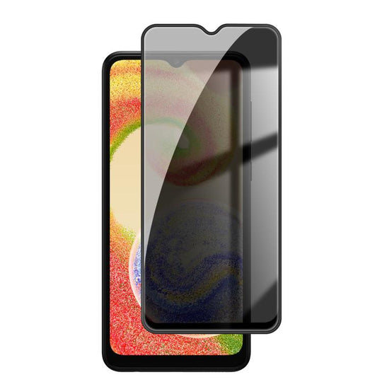 For Galaxy A04 Kalebol High-Aluminum Screen-Printed Full-Coverage Black-Border Privacy Tempered Glass Film