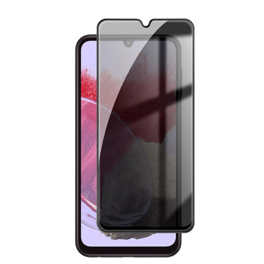 For Galaxy M34 5G Kalebol High-Aluminum Screen-Printed Full-Coverage Black-Border Privacy Tempered Glass Film