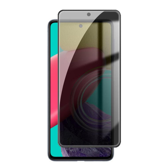 For Galaxy M53 5G Kalebol High-Aluminum Screen-Printed Full-Coverage Black-Border Privacy Tempered Glass Film