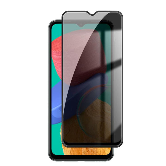 For Galaxy M33 5G Kalebol High-Aluminum Screen-Printed Full-Coverage Black-Border Privacy Tempered Glass Film