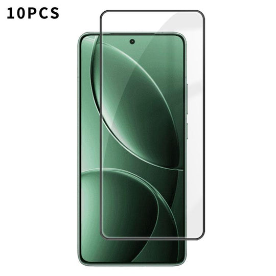 For Redmi K80 Pro 10pcs Kalebol High-Aluminum Screen-Printed Full-Coverage Anti-Fingerprint Black-Bordered HD Tempered Glass Film