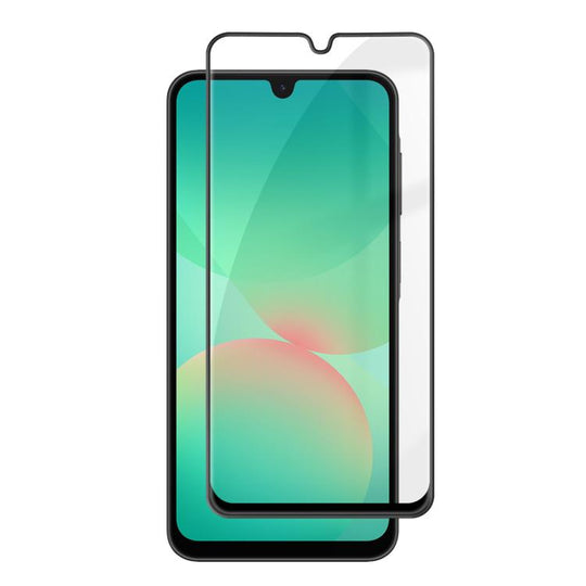 For Galaxy A26 5G Kalebol High-Aluminum Screen-Printed Full-Coverage Anti-Fingerprint Black-Bordered HD Tempered Glass Film