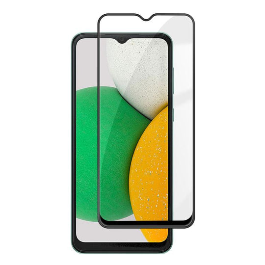 For Galaxy A04 Core Kalebol High-Aluminum Screen-Printed Full-Coverage Anti-Fingerprint Black-Bordered HD Tempered Glass Film