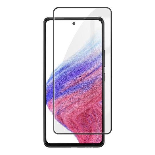 For Galaxy A53 4G Kalebol High-Aluminum Screen-Printed Full-Coverage Anti-Fingerprint Black-Bordered HD Tempered Glass Film