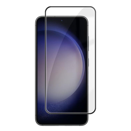 For Samsung Galaxy S23+ 5G Kalebol High-Aluminum Screen-Printed Full-Coverage Anti-Fingerprint Black-Bordered HD Tempered Glass Film