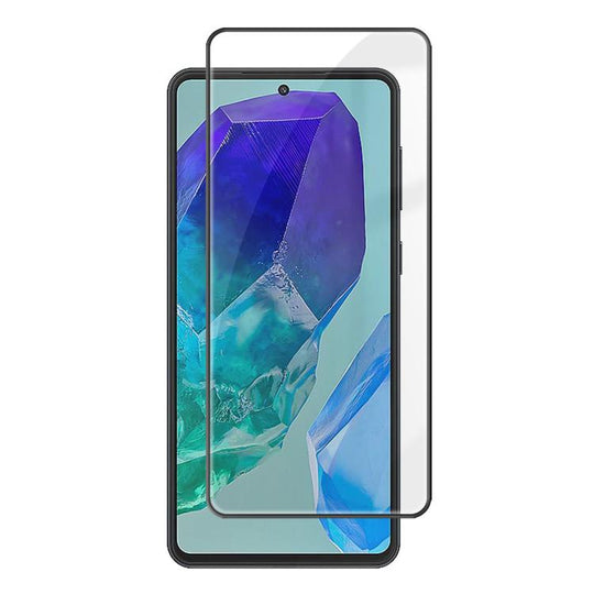 For Galaxy M55 Kalebol High-Aluminum Screen-Printed Full-Coverage Anti-Fingerprint Black-Bordered HD Tempered Glass Film