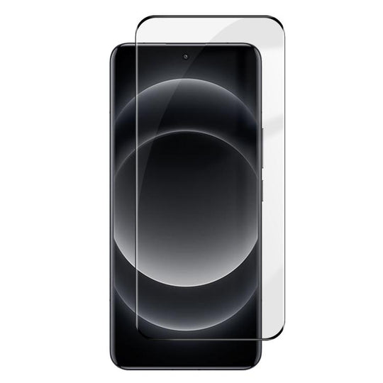 For Xiaomi 14 Ultra Kalebol Curved High-Aluminum Screen-Printed Full-Coverage Anti-Fingerprint Black-Bordered HD Tempered Glass Film